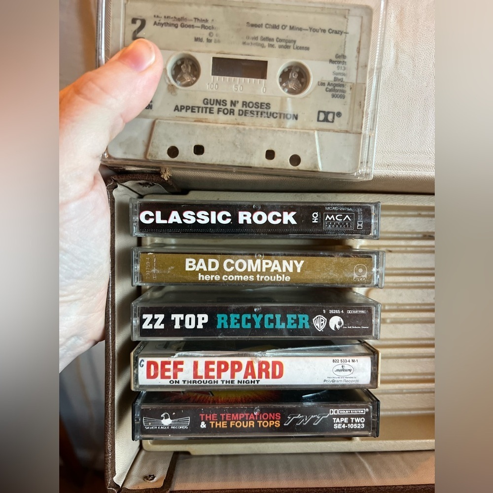 Vintage Rock Cassette Tape Lot – Guns N’ Roses, Def Leppard, ZZ Top, Bad Company